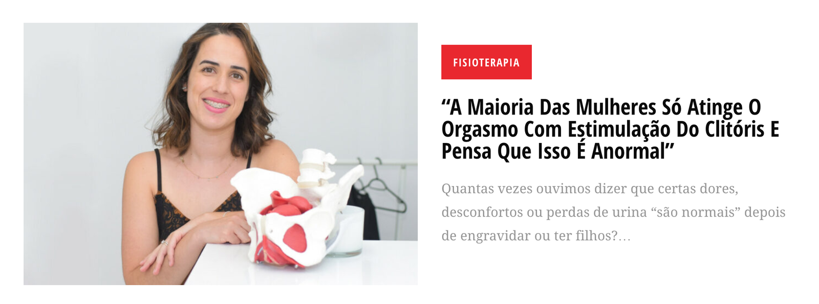 Fisioterapeuta Catarina Pereira na Revista Spot